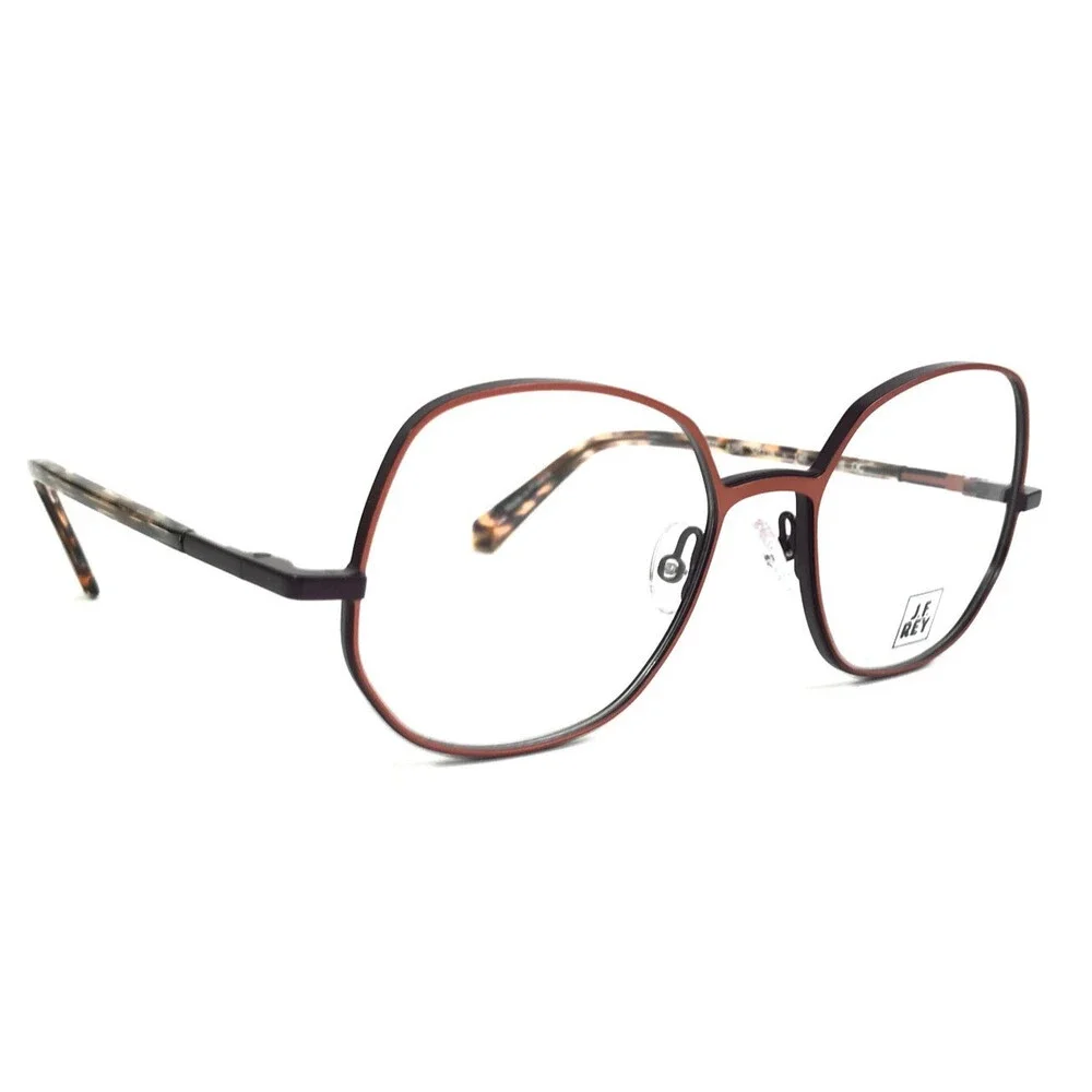 J. F. Rey Eyeglasses Frames JF3071 8398 Purple Red Tortoise Oversized 52-18-140